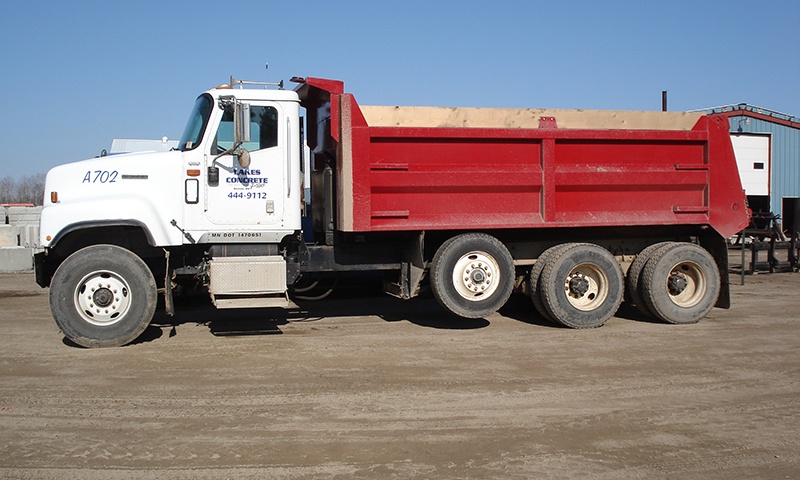 Lakes Concrete Plus dump truck